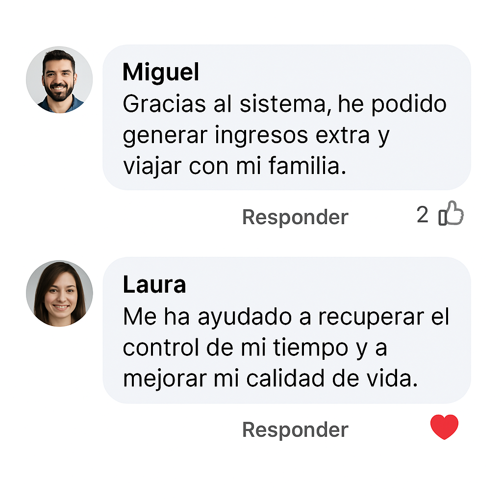 Testimonios de usuarios reales